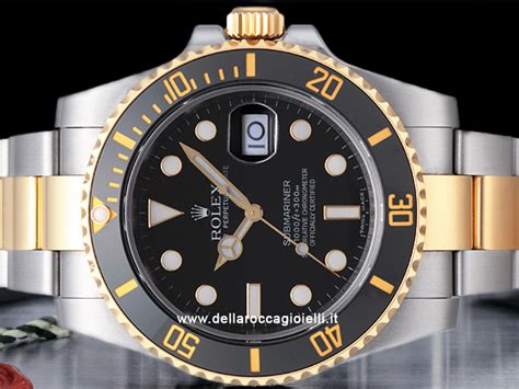 rolex submariner nero e oro prezzo|rolex subacqueo.